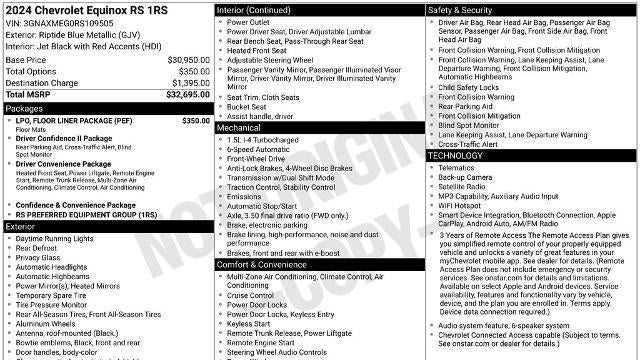 2024 Chevrolet Equinox RS