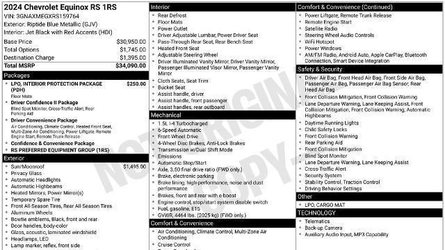 2024 Chevrolet Equinox RS