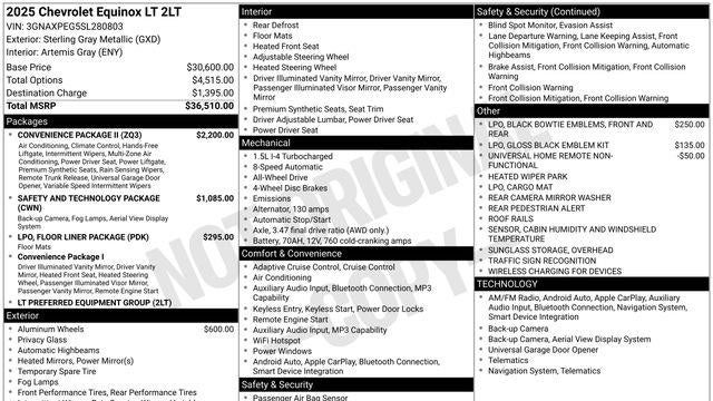 2025 Chevrolet Equinox LT