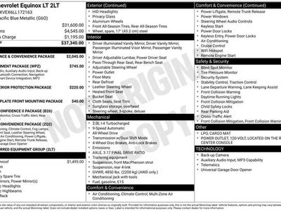 2020 Chevrolet Equinox 4X4 LT 4DR SUV W/2LT