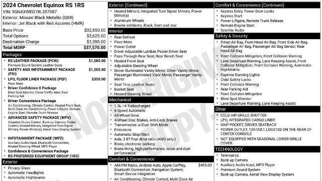 2024 Chevrolet Equinox RS
