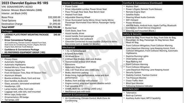 2023 Chevrolet Equinox RS