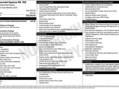 2022 Chevrolet Equinox 4X4 RS 4DR SUV