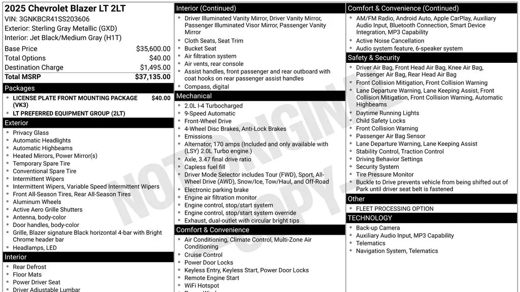 2025 Chevrolet Blazer LT