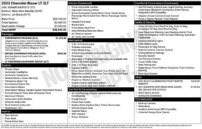 2023 Chevrolet Blazer LT 4DR SUV W/2LT