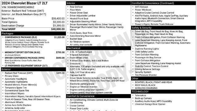 2024 Chevrolet Blazer LT