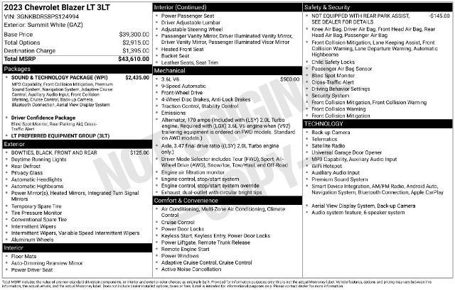 2023 Chevrolet Blazer - $24,902