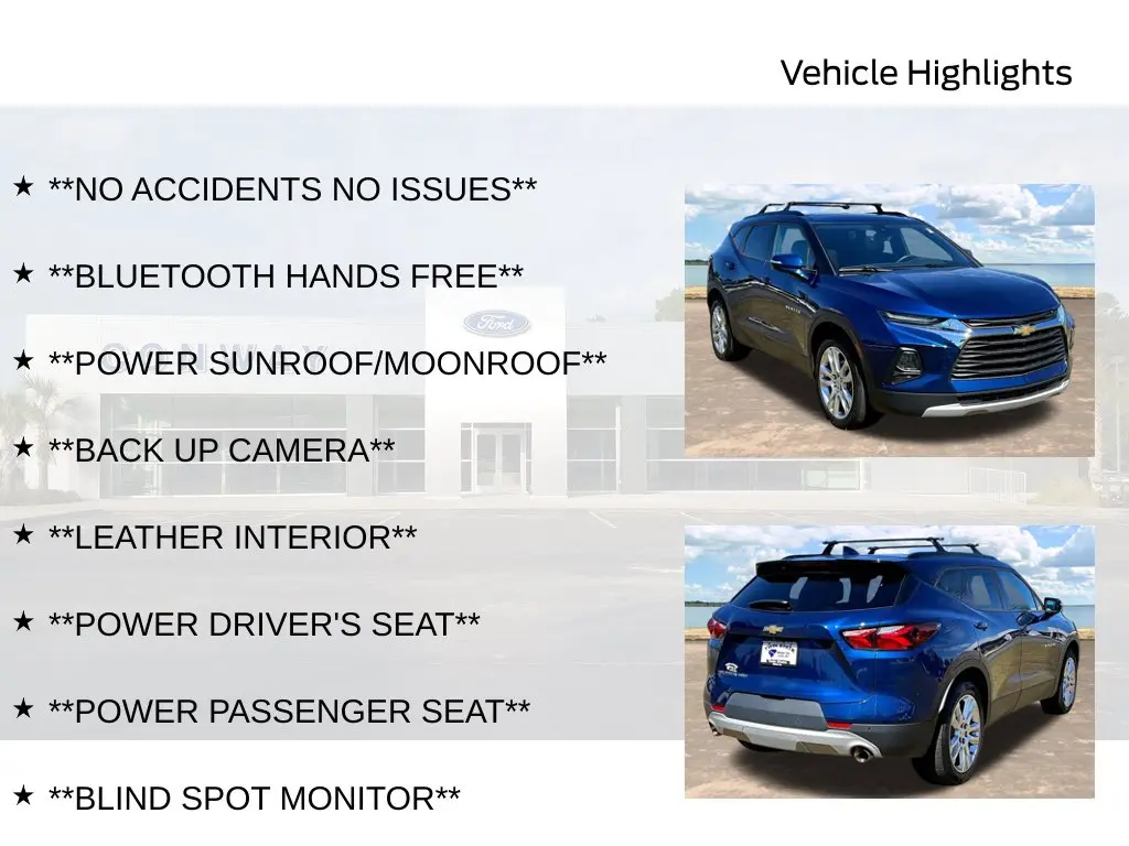 2022 Chevrolet Blazer - $22,500