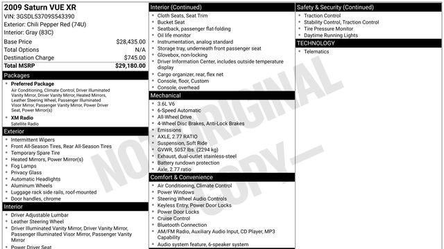 2009 Saturn Vue XR