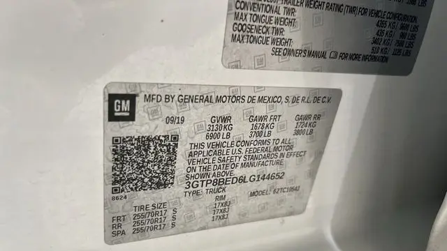 2020 GMC Sierra 1500 SLE
