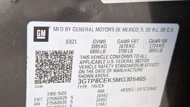 2021 GMC Sierra 1500 Elevation