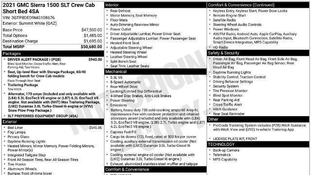 2021 GMC Sierra 1500 SLT