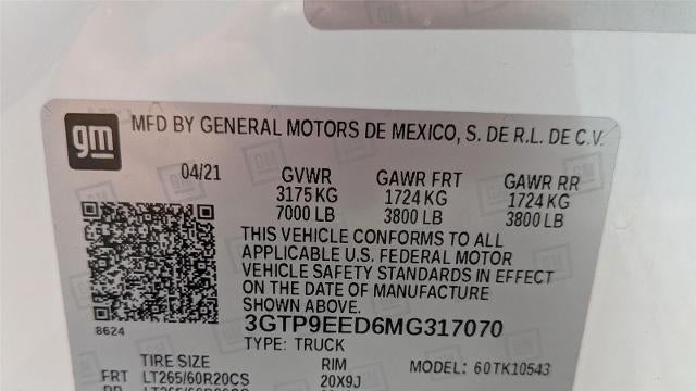 2021 GMC Sierra 1500 AT4