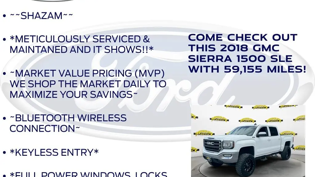 2018 GMC Sierra 1500 SLE