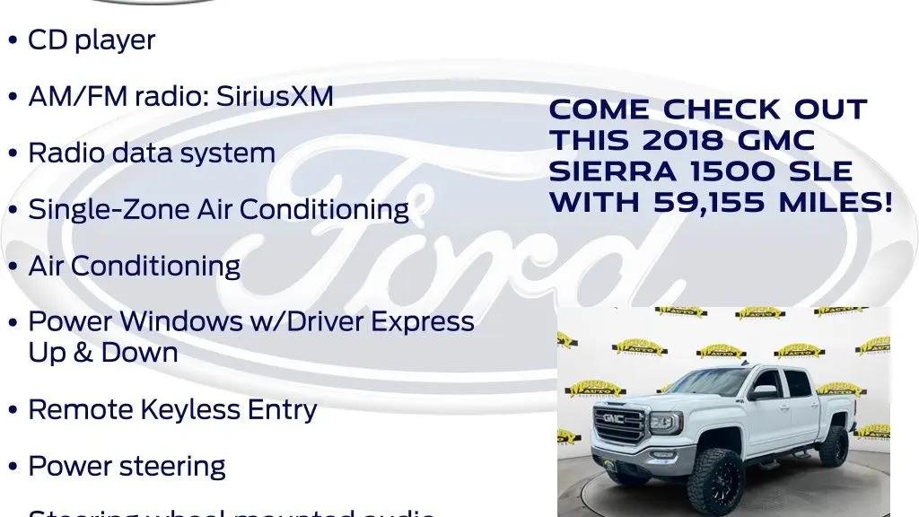 2018 GMC Sierra 1500 SLE