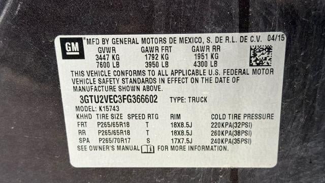 2015 GMC Sierra 1500 SLT