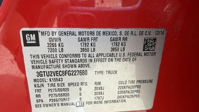 2015 GMC Sierra 1500 SLT