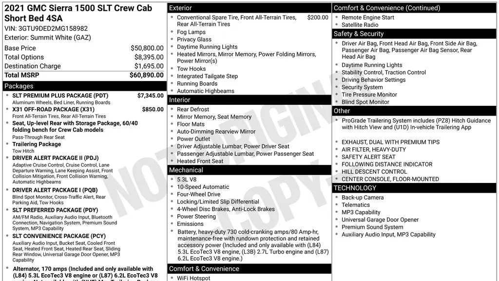 2021 GMC Sierra 1500 SLT