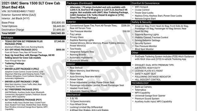 2021 GMC Sierra 1500 SLT