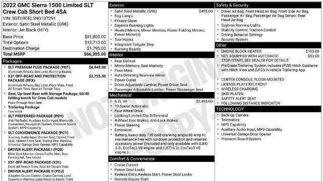 2022 GMC Sierra 1500 Limited SLT