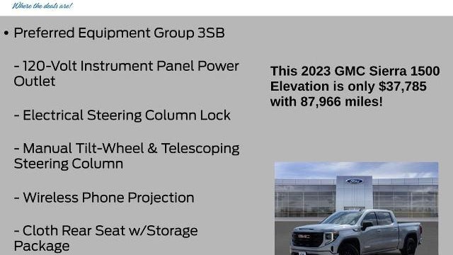 2023 GMC Sierra 1500 Elevation