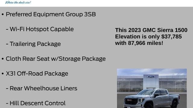 2023 GMC Sierra 1500 Elevation