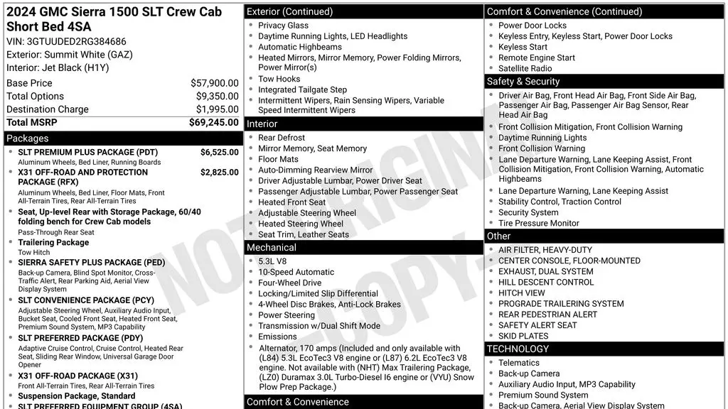 2024 GMC Sierra 1500 SLT