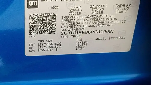 2023 GMC Sierra 1500 AT4