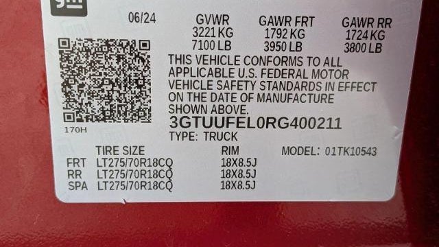 2024 GMC Sierra 1500 AT4X