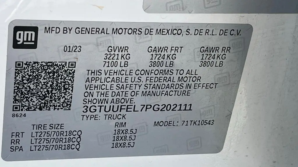 2023 GMC Sierra 1500 AT4X