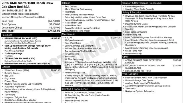 2025 GMC Sierra 1500 Denali