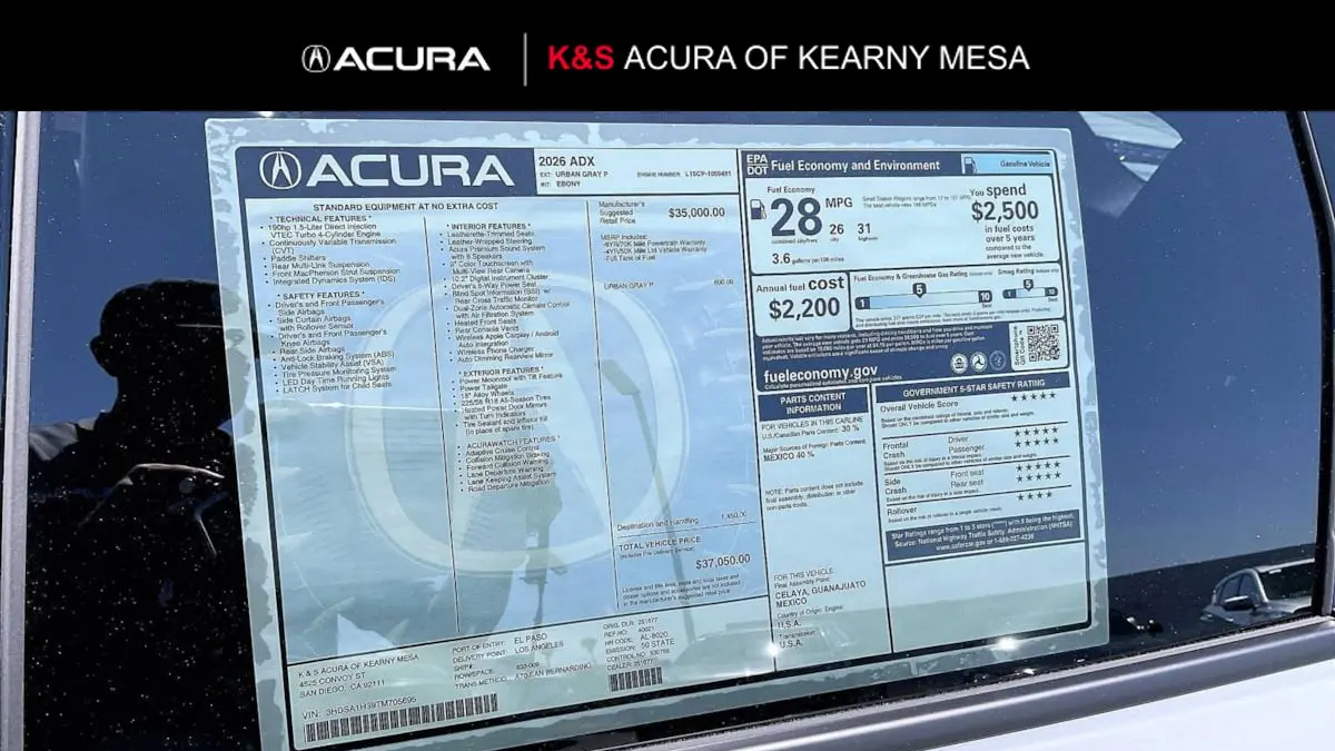 2026 Acura ADX Base