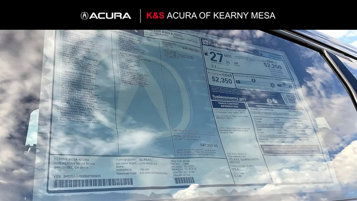 2025 Acura ADX w/A-SPEC