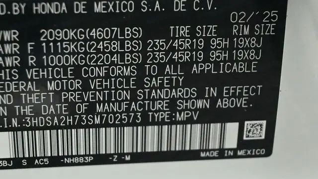 2025 Acura ADX w/A-SPEC w/Advance