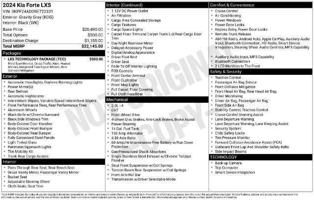 2024 Kia Forte - $17,369