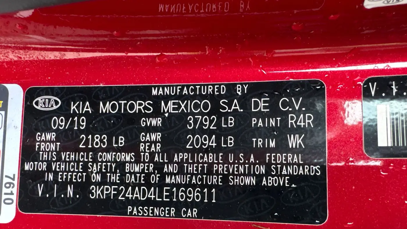 2020 Kia Forte LXS