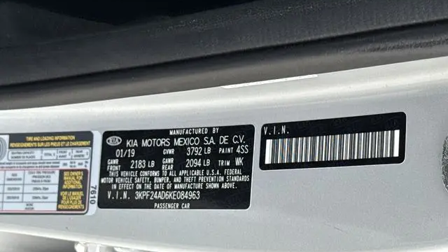 2019 Kia Forte FE