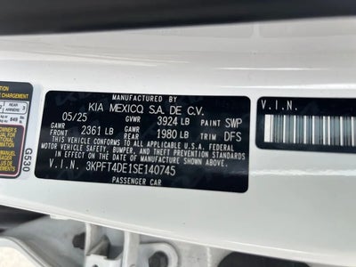 2025 Kia K4 LX 4DR Sedan