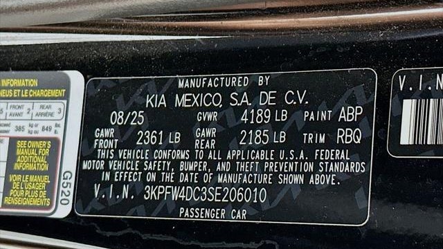 2025 Kia K4 GT-Line Turbo