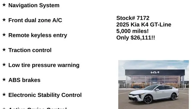 2025 Kia K4 GT-Line