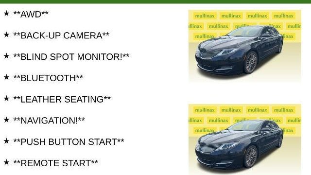 2013 Lincoln MKZ Base