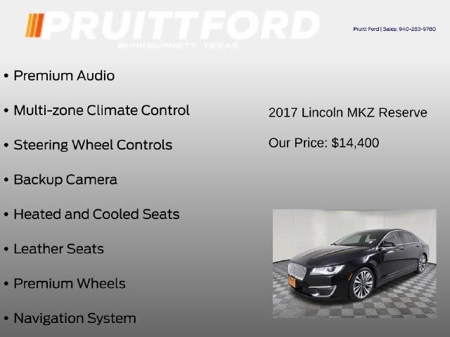 2017 Lincoln MKZ - $14,400