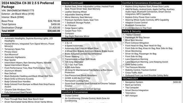 2024 Mazda CX-30 2.5 S Carbon Edition