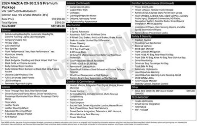 2024 Mazda CX-30 AWD 2.5 S Premium 4DR SUV