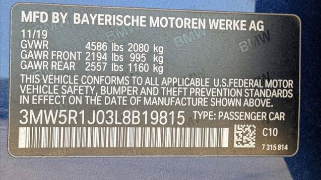 2020 BMW 3 Series 330i