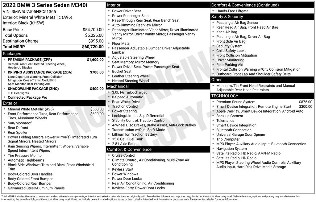 2022 BMW M - $43,500