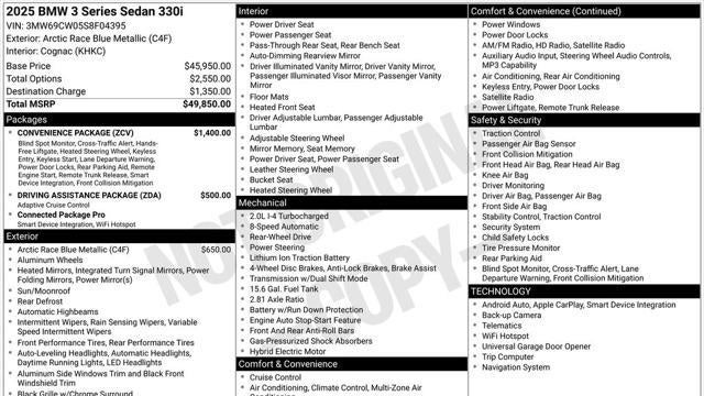 2025 BMW 3 Series 330i