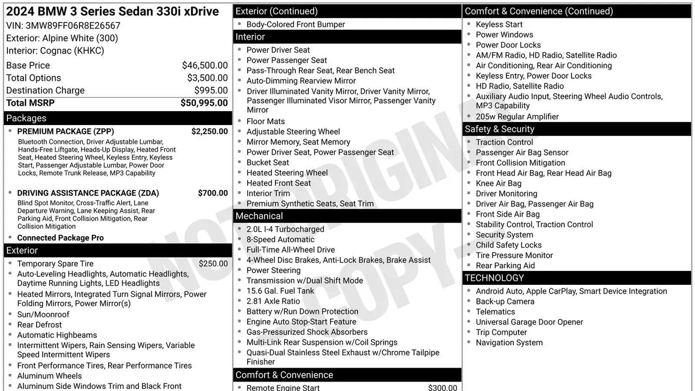 2024 BMW 3 Series 330i xDrive