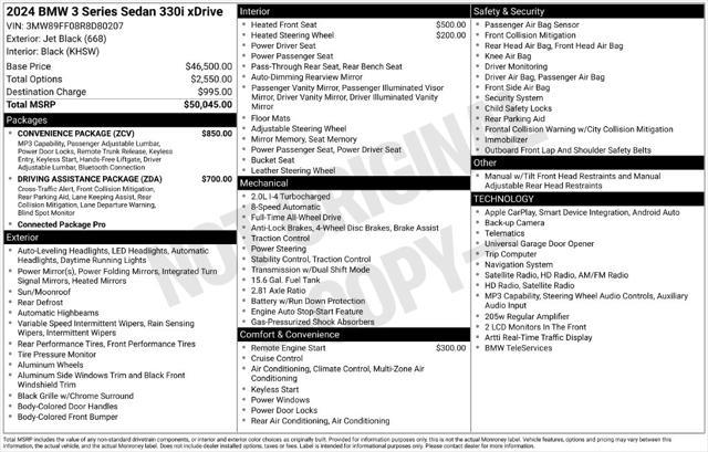 2024 BMW 330i - $35,995