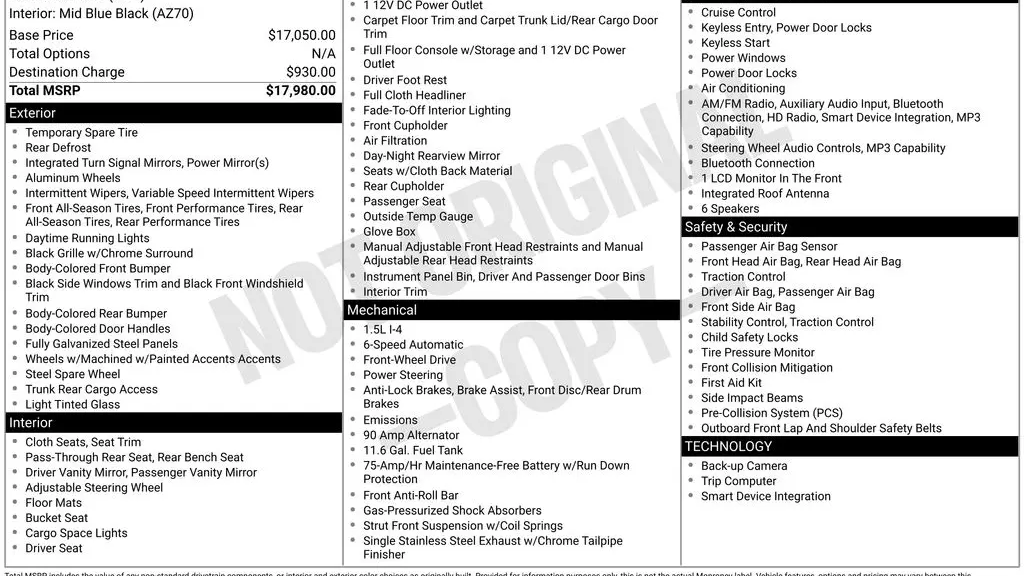 2018 Toyota Yaris iA Base